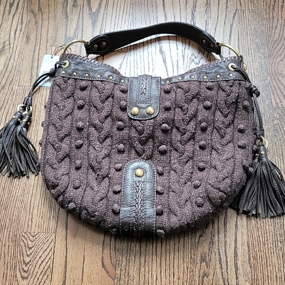 Rafe Cable Knit Hobo - Picture 6 of 10
